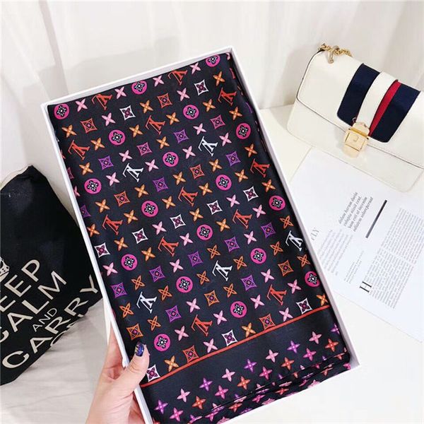 

2019 бренд шелковый платок модный бренд женский шарф классический принт шарф весно