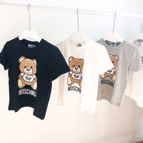 

Kid de igner t hirt luxury boy bear pattern hort leeve girl brand letter printed tee 2019 ummer new kid clothe