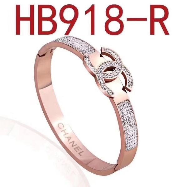 

2019cc luxury stainless steel bracelets in 3 colors rs bracelets for men and women jewelry no box, Black