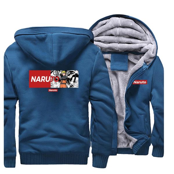 

naruto boruto jacket men uchiha itachi uzumaki sasuke kakashi gaara hoodie autumn japan anime hip hop fleece streetwear men coat, Black