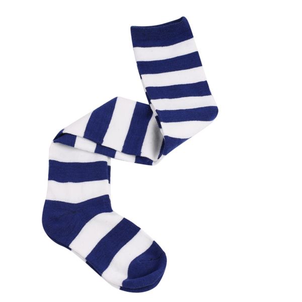 

sagace stocking women 1 pairs keep warm wide stripes print long tube-shaped stocking comfortable casual over knee stockings, Black;white