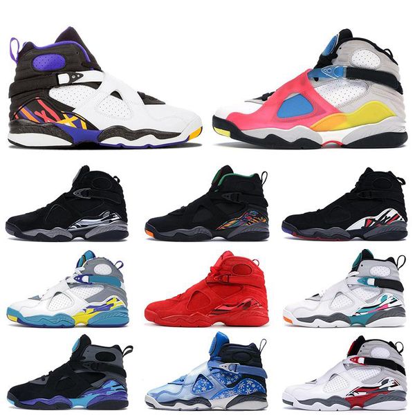 

лучшие моды снежинка многоцветный 8 8s мужские ботинки баскетбола bugs bunny аква south beach три торф тинкер chrome плей-офф тренеры кроссо, White;red