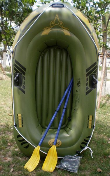 

2 persons outdoor fishing boat inflatable boat drift kayaking inflatable pool float 0.45mm pvc thickened water-skiing
