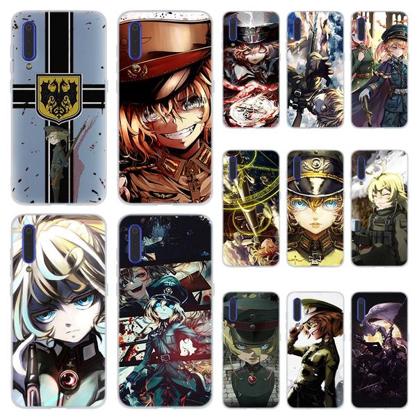 

fashion soft tpu phone case cover for coque xiaomi redmi 4x 4a 6a 7a y3 k20 5 plus note 8 7 6 5 pro japan anime youjo senki