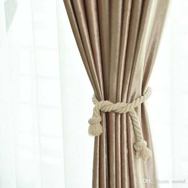 2019 European Style Italian Flannel Blackout Curtains Bedroom