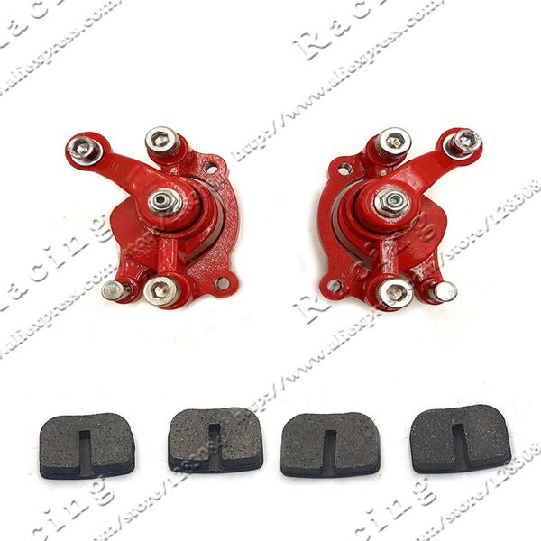 

front rear disc brake caliper pads for 43cc 47cc 49cc chinese mini moto kids atv quad minimoto dirt pocket bike gas scooter