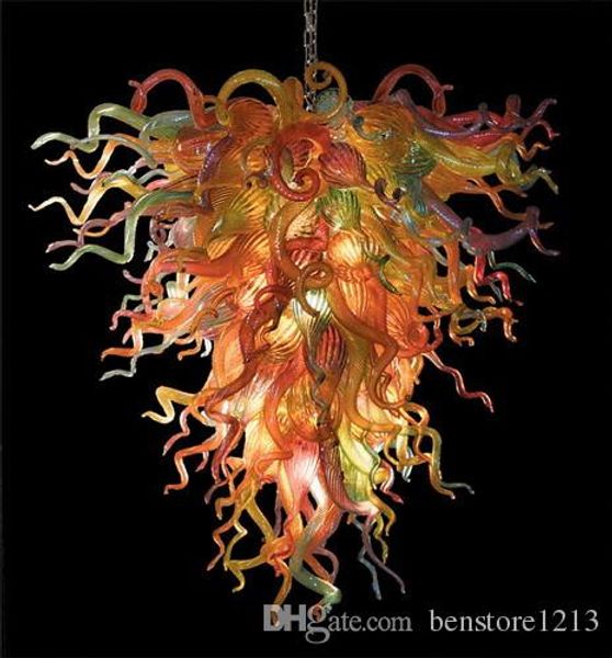 

italian 100% hand blown glass chandelier lighting colors living room crystal chandeliers led light source chandelier light fixtures