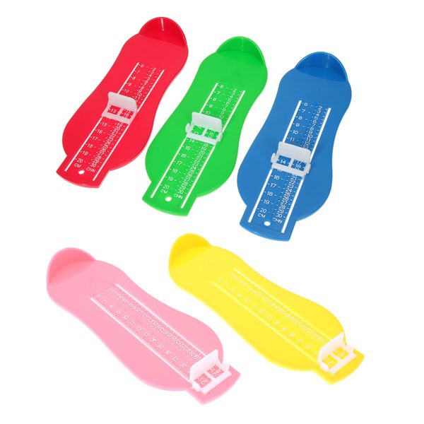 

5 colors kid infant foot measure gauge shoes size measuring ruler tool available abs baby car adjustable range 0-20cm size