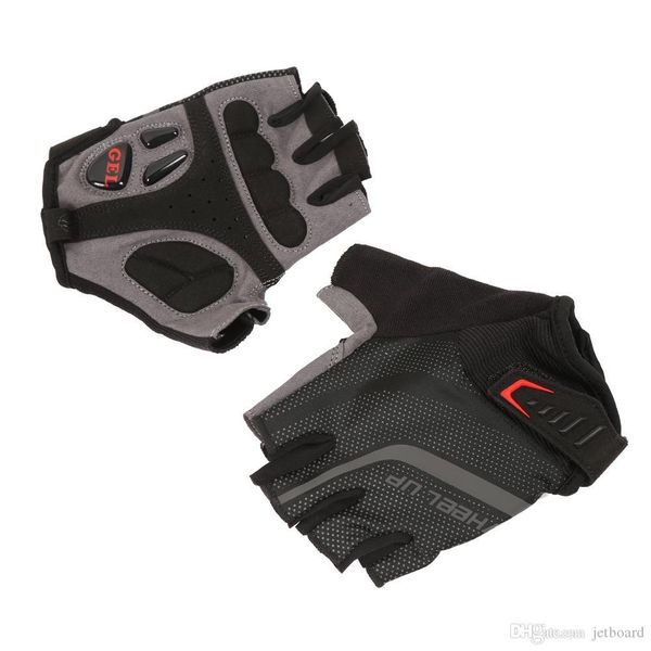 

wheelup гель спорт на открытом воздухе половина finger езда перчатки, Black