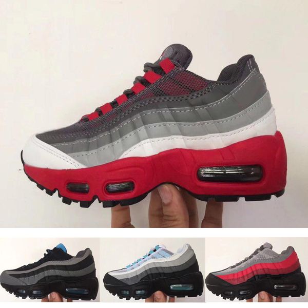 

2020 оптовой Нейтральная воздушной подушке Серые тени Trainer Дети Кроссовки мальчик девочка молодой парень спорта тапки размер 28-35