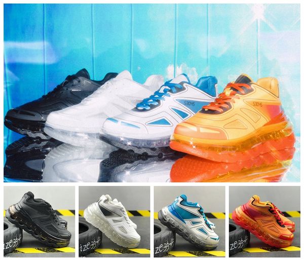 

2019 triple s launches line of elevated designer 53045 triple-s men women leather tripler orange sneakers white sports running shoes 36-45