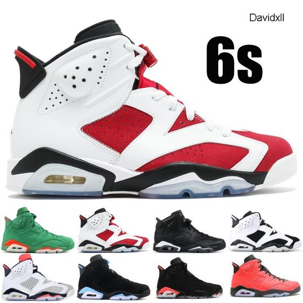 

6 6s men women basketball shoes black cat hare carmine white infrared angry bull sport blue oreo olympic maroon chrome sports sneakers