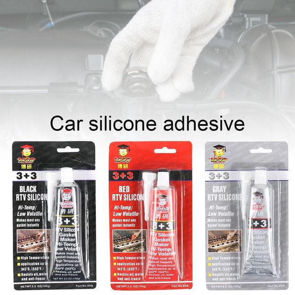

3+3 car high temperature silicone rubber automotive non-adhesive gasket oil resistant waterproof sealant