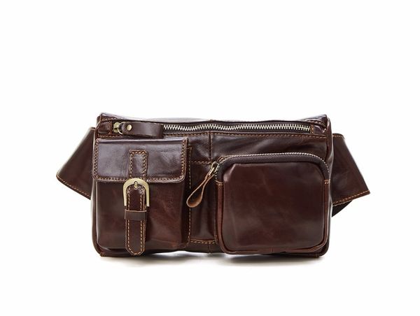 

winsun men waist bags leather vintage genuine leather men messenger bags waist pack fanny pack bum bag money belt bag man 6362