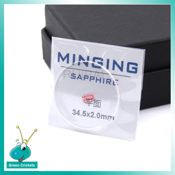 

wholesale 2pcs/lot 2mm thickness sapphire watch glass replacement parts,2.0mm thickness saphhire watch glass for watchmakers
