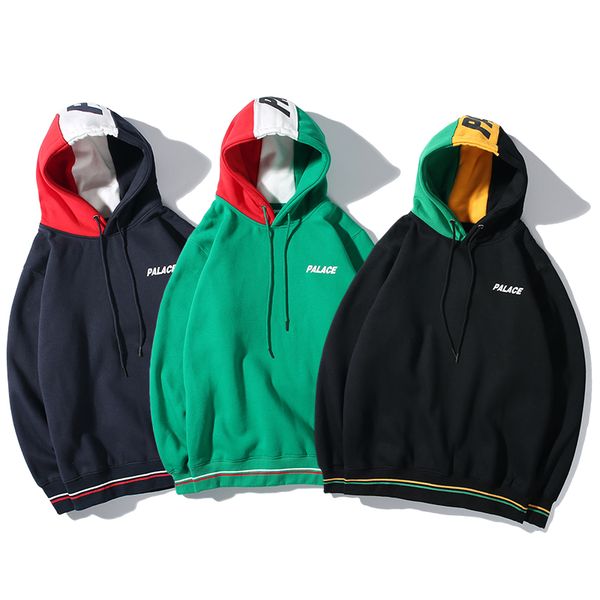 

роскошь мужчины итальянский дизайнер балахон трикотажной марочный капюшон воздух свитер звезда золотых костюмы платформы балахон мода пант о, White;black