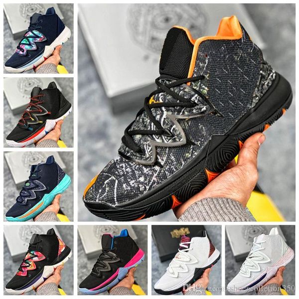 

irving designers limited 5 men basketball shoes 5s black magic for kyrie chaussures de basket ball mens trainers sneakers zapatillas 40-46
