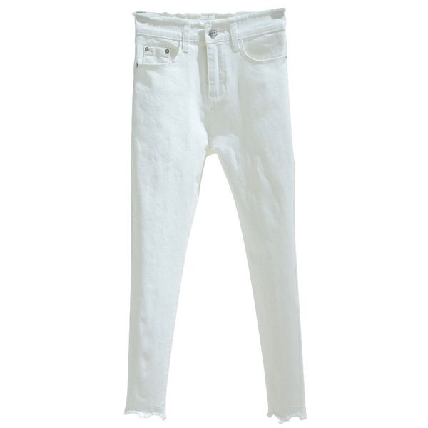 

white jeans for women stretch skinny jeans woman 2020 spring summer high waist denim pants ladies push up trousers, Blue