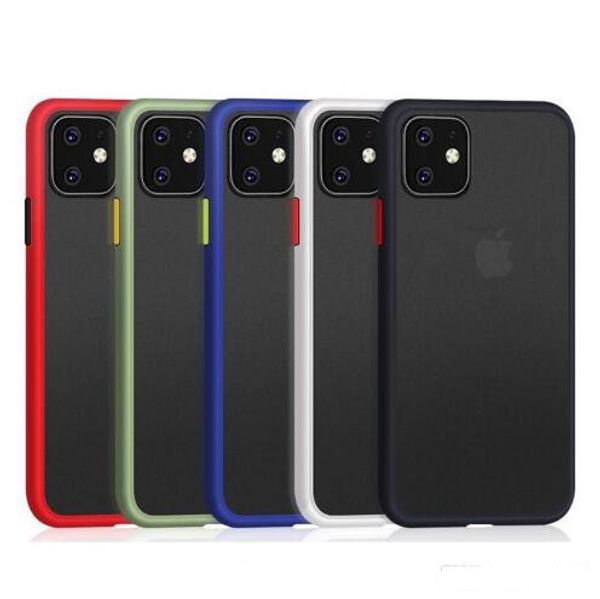 

Матовый Матовый Clear Hybrid TPU ПК Прочный Доспех телефон чехол для iPhone 11 Pro Max X XS XR 8 7 6 6S P
