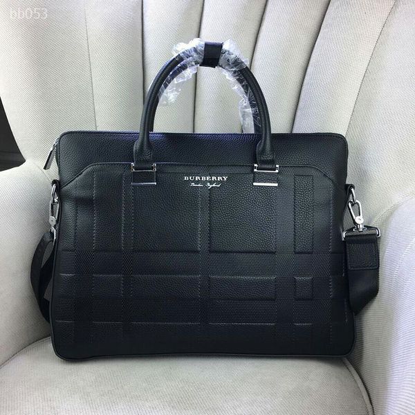 

2019 new men's bag leather briefcase business hand leather cowhide men's bag shoulder messenger bag handbag men