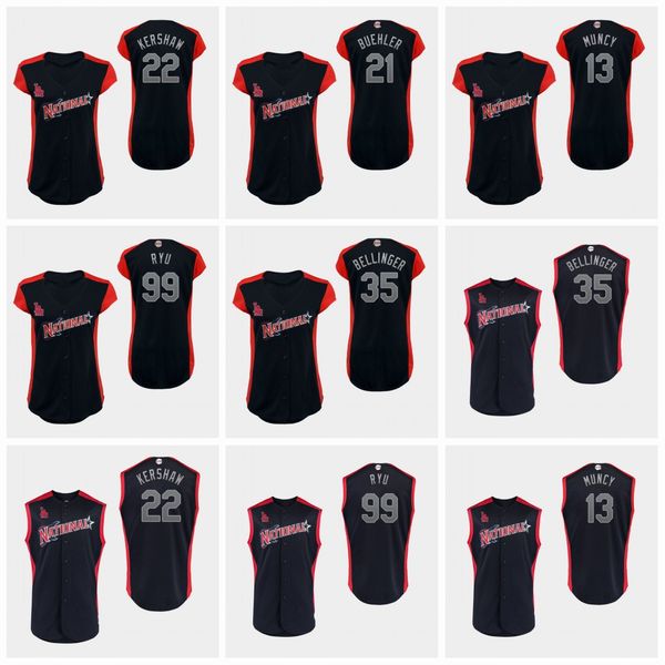 

#35 Cody Bellinger Women Youth 2019 All-star Game Los Angeles Baseball Dodgers jersey Hyun-jin Ryu Max Muncy Walker Buehler Clayton Kershaw