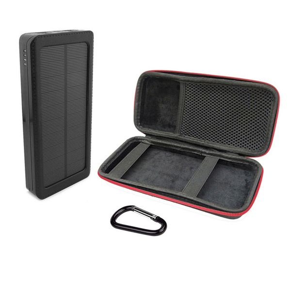 

compact 4usb large capacity mobile phone battery charger external power bank power supply for smartphone solar external