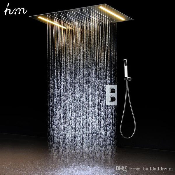 2019 Hm 2 Ways Luxury Ceiling Mounted Shower Set Thermostatic
