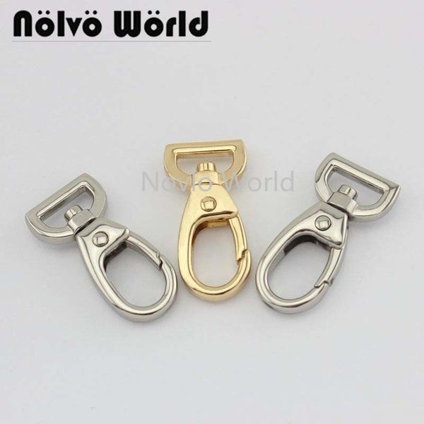

6 pieces, 40*13mm 1/2" small quantity metal bag buckle dog collar buckle chain clasp lobster swivel snap hook accessories, Black