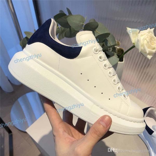 2019 Luxury Designer Shoes White Sneaker Platform Shoes Genuine