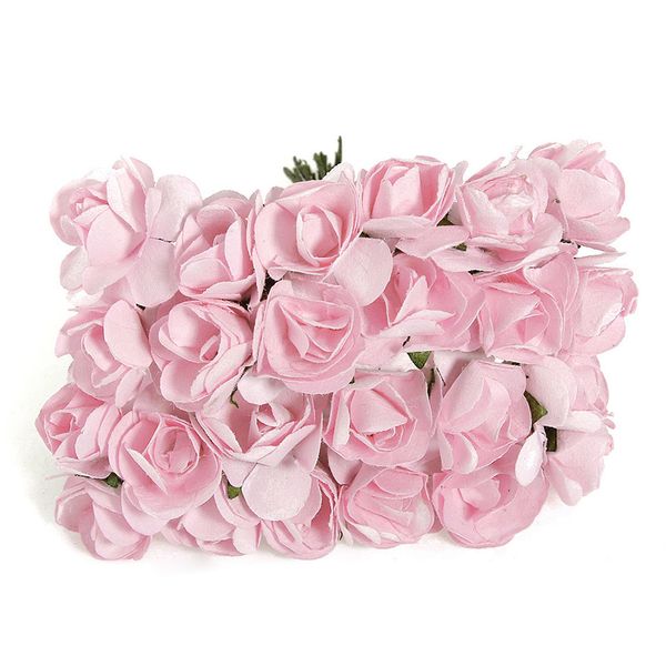 

144pcs mini petite paper artificial rose buds flowers diy craft wedding decor home red pet supplies home garden
