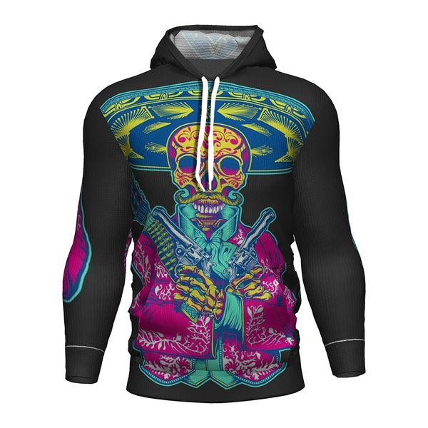 

skull hoodie men/women skull human 3d print hoodie halloween cospaly clothes trooper costume sweatshirt, Black
