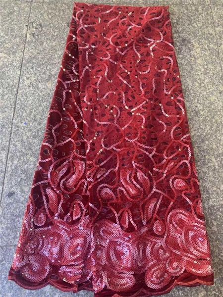 

elegant african french velvet lace fabric shiny wedding nigeria lace fabrics ghana celebration dress with sequins cda5, Pink;blue