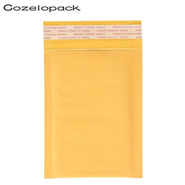 

110*130mm kraft paper bubble envelopes bags padded mailers shipping envelope with bubble mailing bag 5pcs