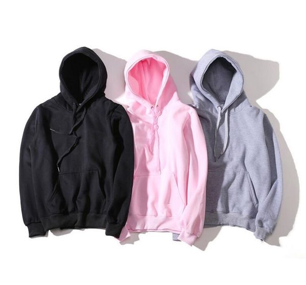

new fashion hoodie men women sport sweatshirt size s-xxl 5 color cotton blend thick designer hoodie pullover long sleeve streetwear, Black