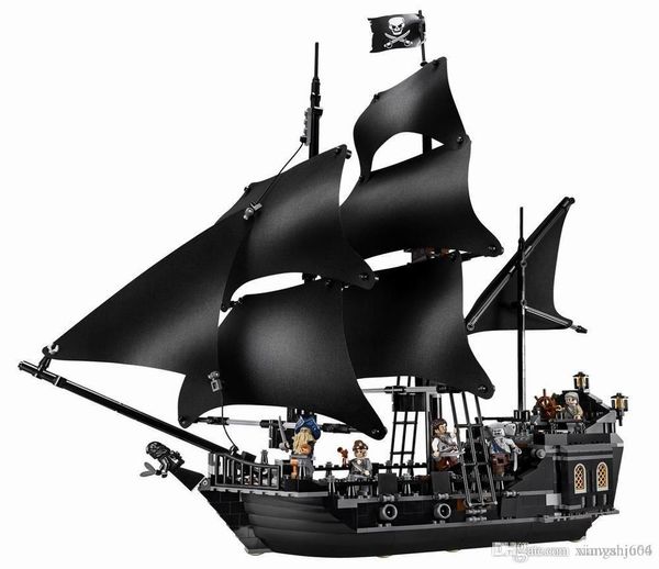 

The Black Pearl Судовые Совместимые корабли Legoinglys Пираты 4184 4195 Caribbean модель строительных блоков Мальчики Рождественский подарок Детские игрушки