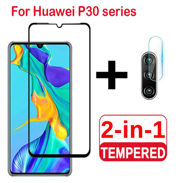 

2 in 1 camera lens film for huawei p30 lite p30 pro tempered glass screen protector protective glass on huawei p30 lite glass