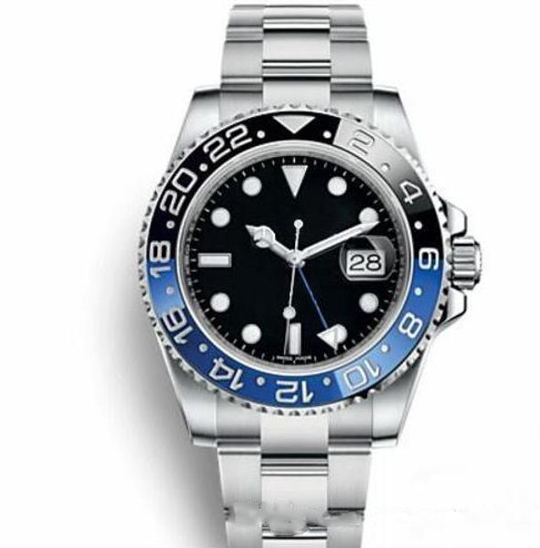 

designer master mechanical stainless automatic sports bezel ceramic steel wristwatch movement watch mens self-wind gmt luminous wat gkte, Slivery;brown