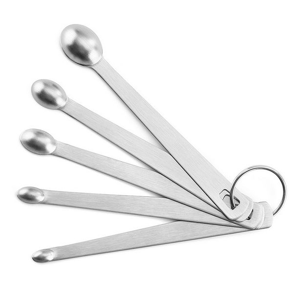2019 Stainless Steel Mini Spoon Kitchen Condiment Spoon Five Sets