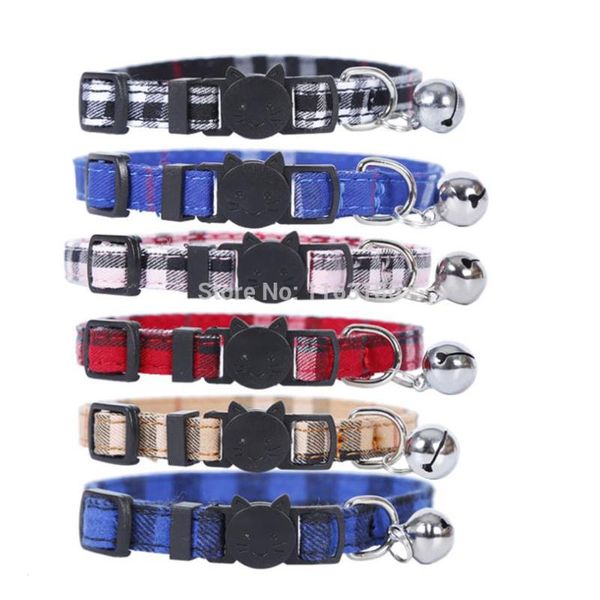 

dog collars & leashes 36pcs/lot adjustable cotton pet with bells charm necklace collar for puppy dogs cat supplies