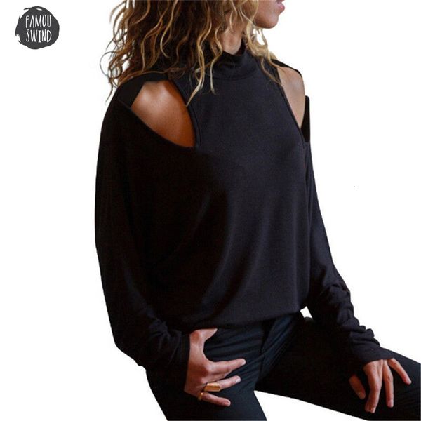 

women fashion blouse loose long sleeve ladies long sleeve bare shoulder fashion casual shirt elegant woman blouse sale, White