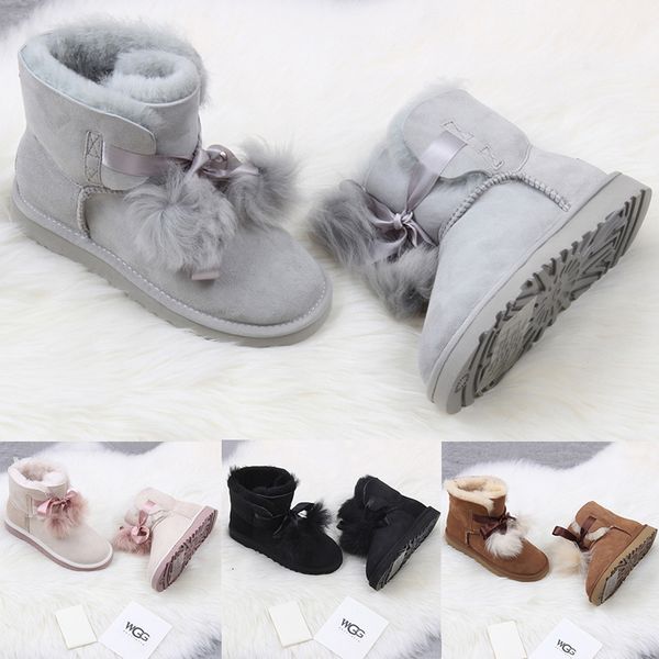 

fashion wgg women s australia classic tall boots women girl boots boot snow winter black blue bow tie boots leather shoes size 36-41