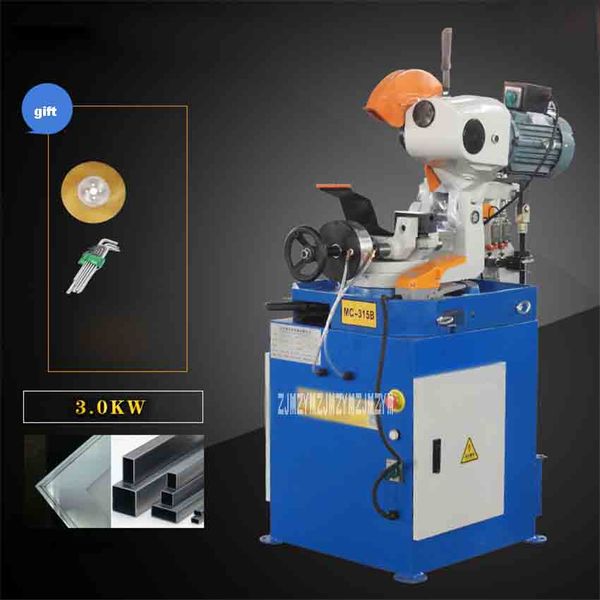 

mc-315b professional pneumatic pipe cutting machine 380v 3kw 120r/min stainless steel pipe cutting machine burr-cutter