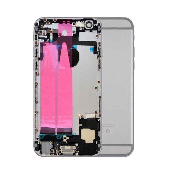 

30pcs full housing assembly battery cover door rear with flex cable for iphone 6s 6s plus metal back middle frame chassis