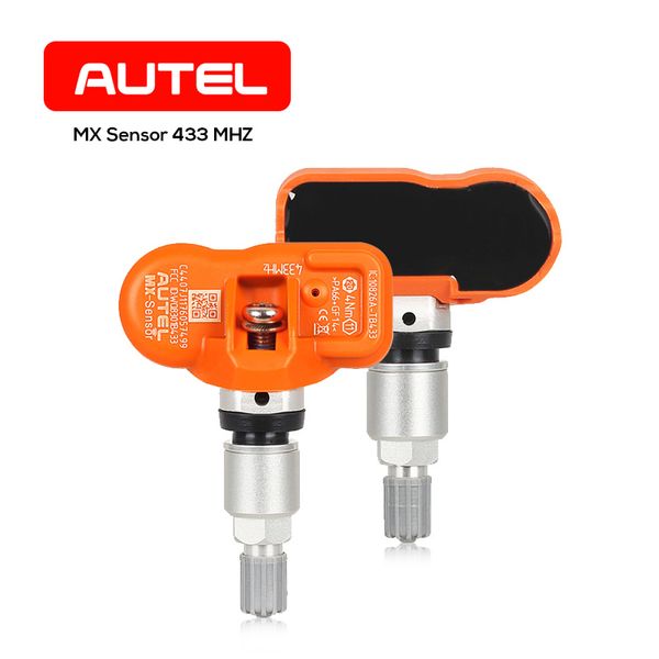 Sensor Autel TPMS 2 em 1 433315 MHz MX-Sensor Universal Auto Braçadeira - Nível de OE Sensor Programável Monitoramento de Pressão do Sensor