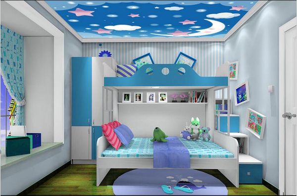 

wdbh 3d ceiling murals wallpaper custom p cartoon starry moon children's room background home decor 3d wall murals for walls 3 d