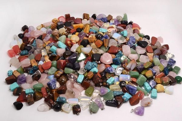 

оптовые много ювелирных изделий натуральный камень камень смешанный подвески loose бусы приспосабливать браслеты и ожерелья подвески diy # b, Bronze;silver