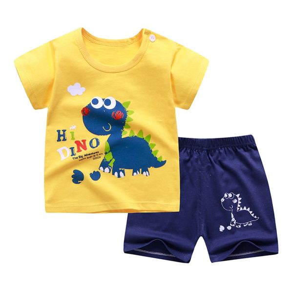 

детские комплекты одежды летние детские мальчики одежда младенческой хлопок мальчики топы футболка + брюки наряды детская одежда набор 2020, White