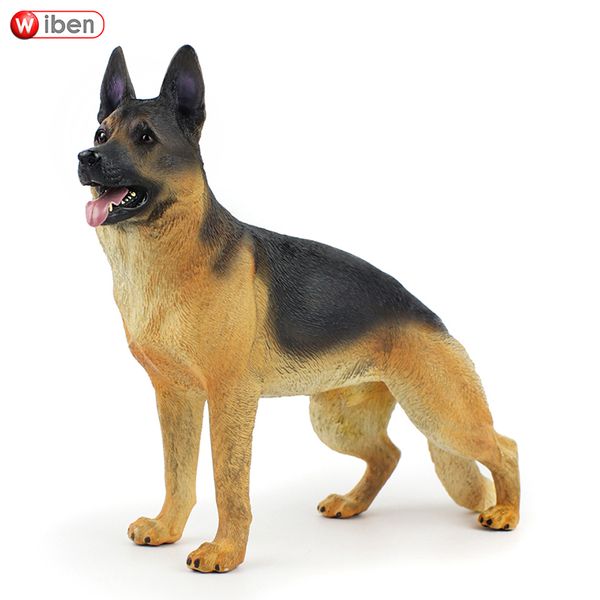 

wiben горячие игрушки домашнее животное собака немецкая овчарка собака моделирование животных модель фигурки игрушка солдат модель коллекция