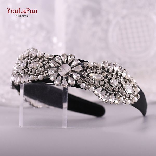 

youlapan s237-fg fashion luxury sparkly rhinestone headband bridal stone hairband women hair accessories wedding hair jewelry