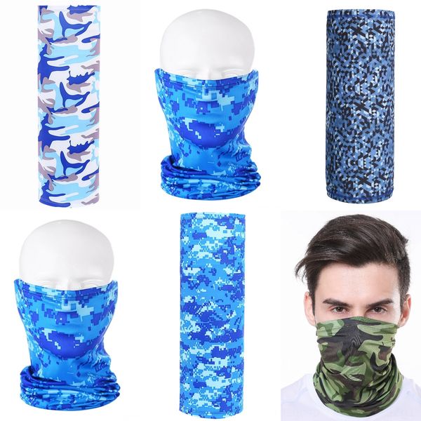 

8p7a2 high elastic outdoors fishing bandana multi-functional tube scarf headband face scarflot headband outdoor fishing buffs bandana mask, Black